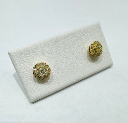 10K GOLD NATURAL DIAMOND EARRINGS 0.25CT