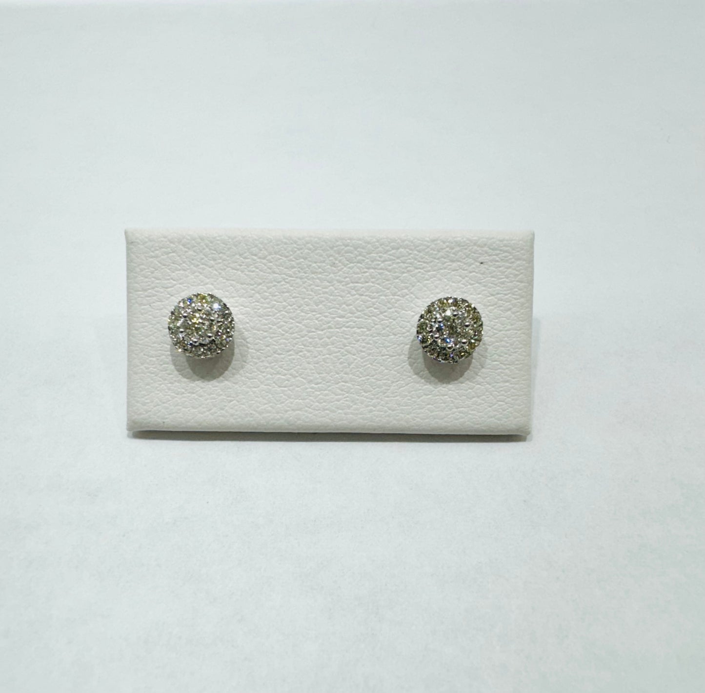 10K WHITE GOLD NATURAL DIAMOND EARRINGS 0.25CT