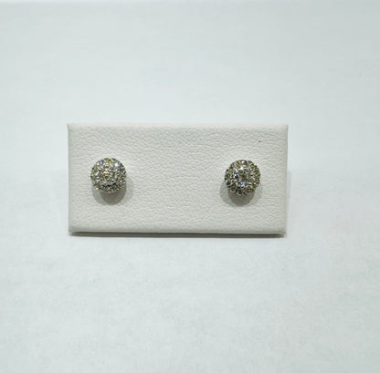 10K WHITE GOLD NATURAL DIAMOND EARRINGS 0.25CT