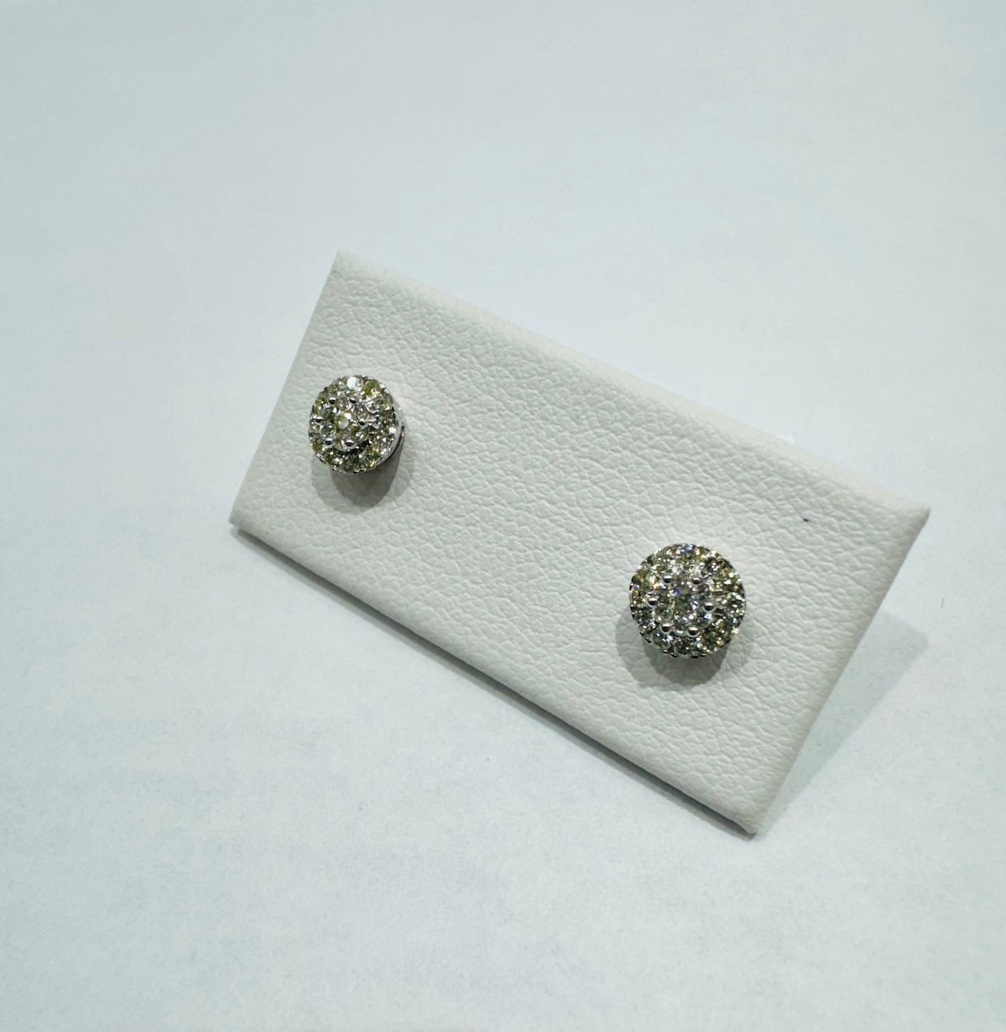 10K WHITE GOLD NATURAL DIAMOND EARRINGS 0.25CT