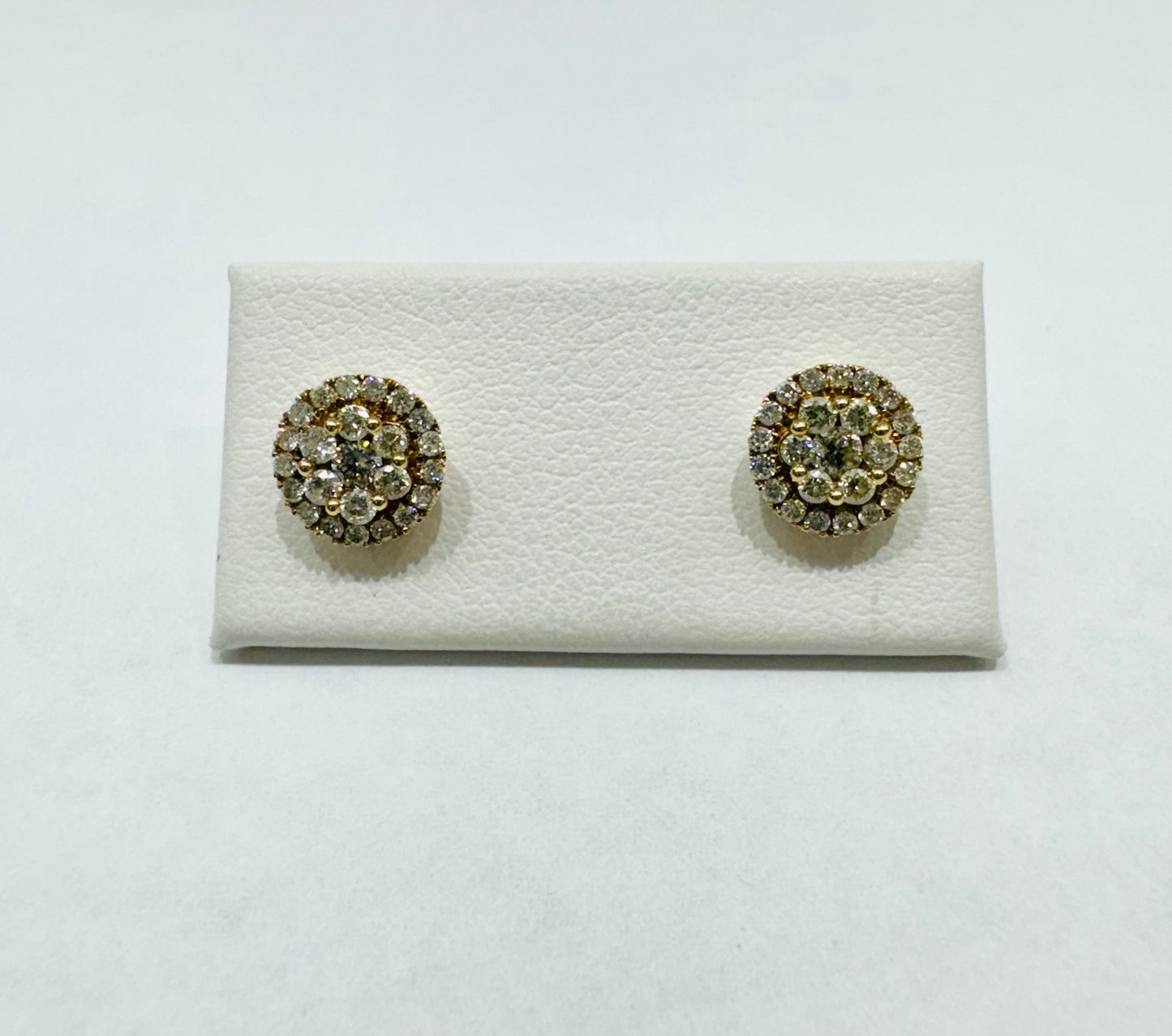 10K GOLD NATURAL DIAMOND EARRINGS 0.52CT