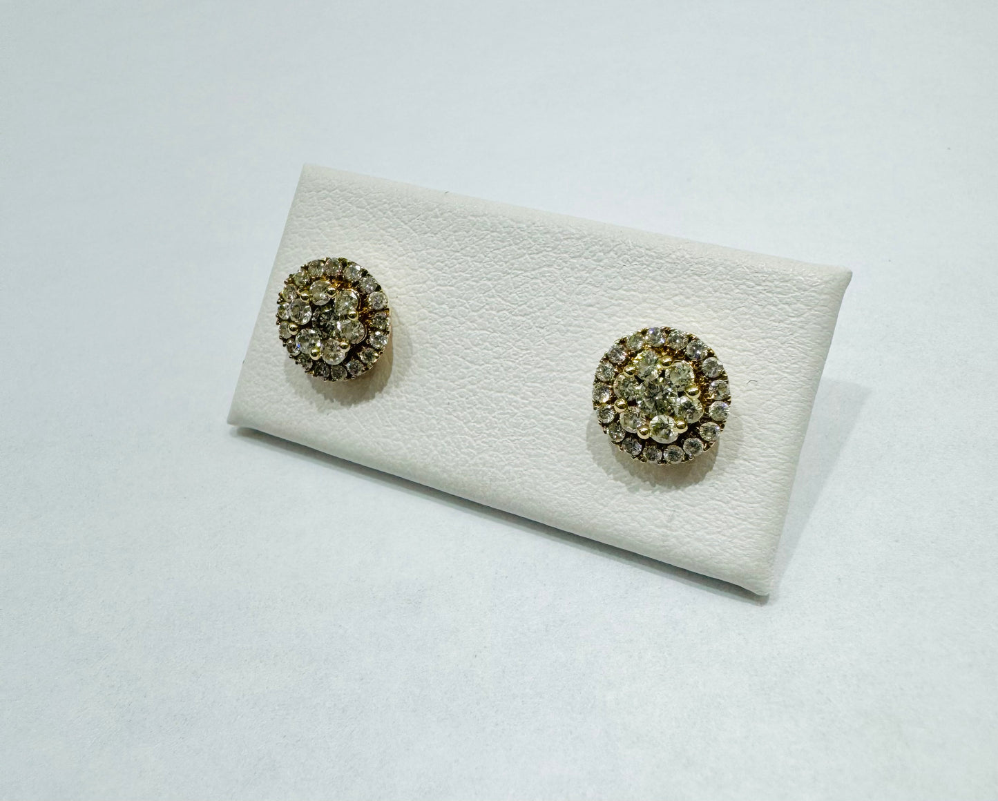 10K GOLD NATURAL DIAMOND EARRINGS 0.52CT
