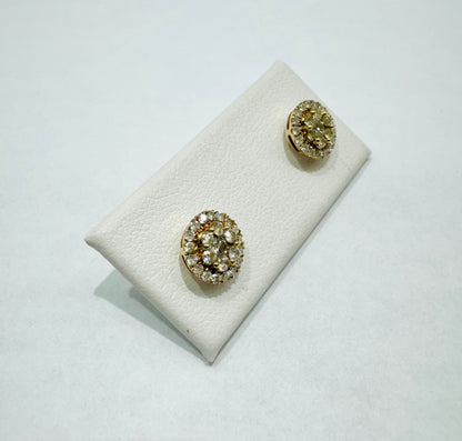 10K GOLD NATURAL DIAMOND EARRINGS 0.52CT