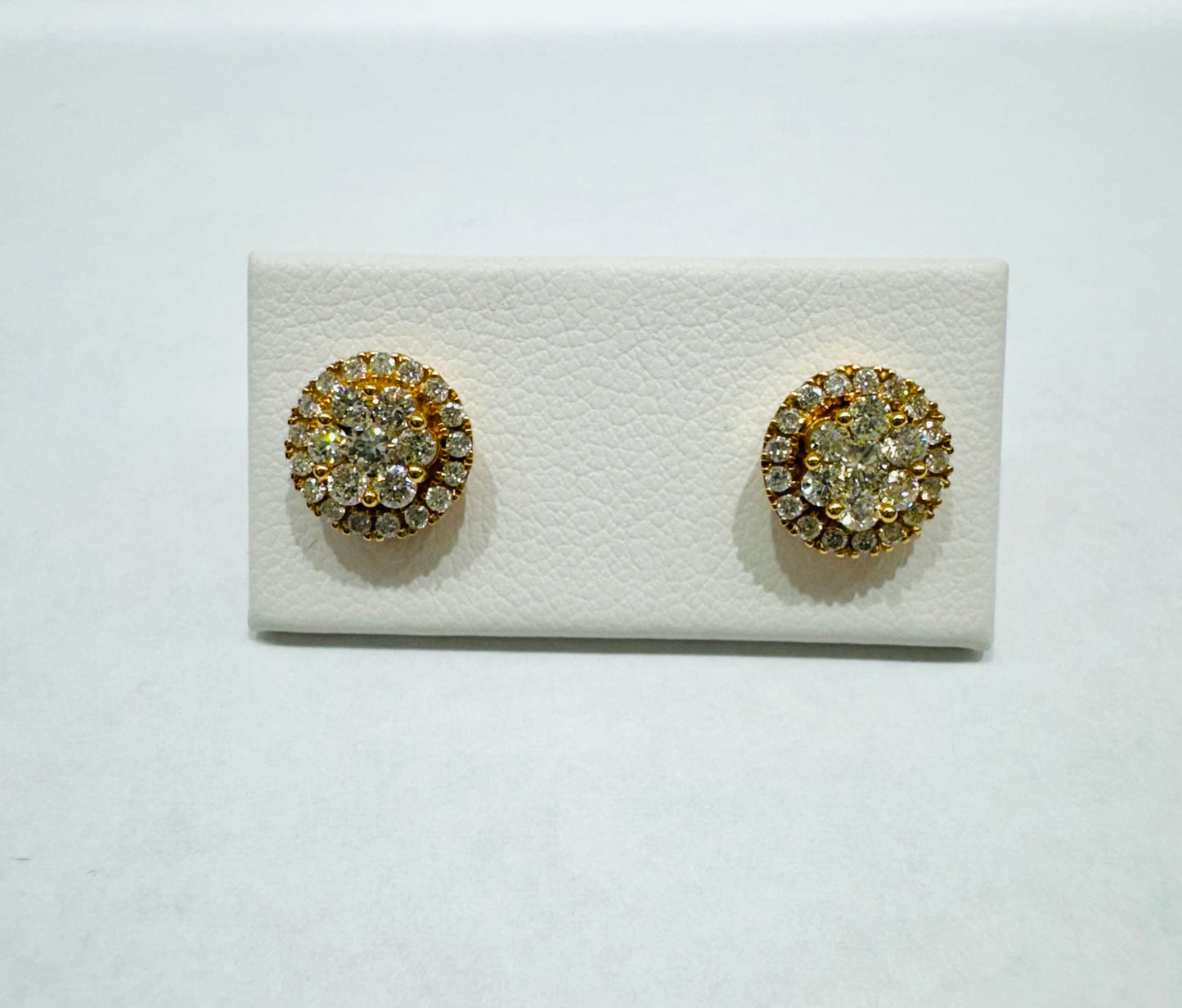 10K GOLD NATURAL DIAMOND EARRINGS 0.33CT