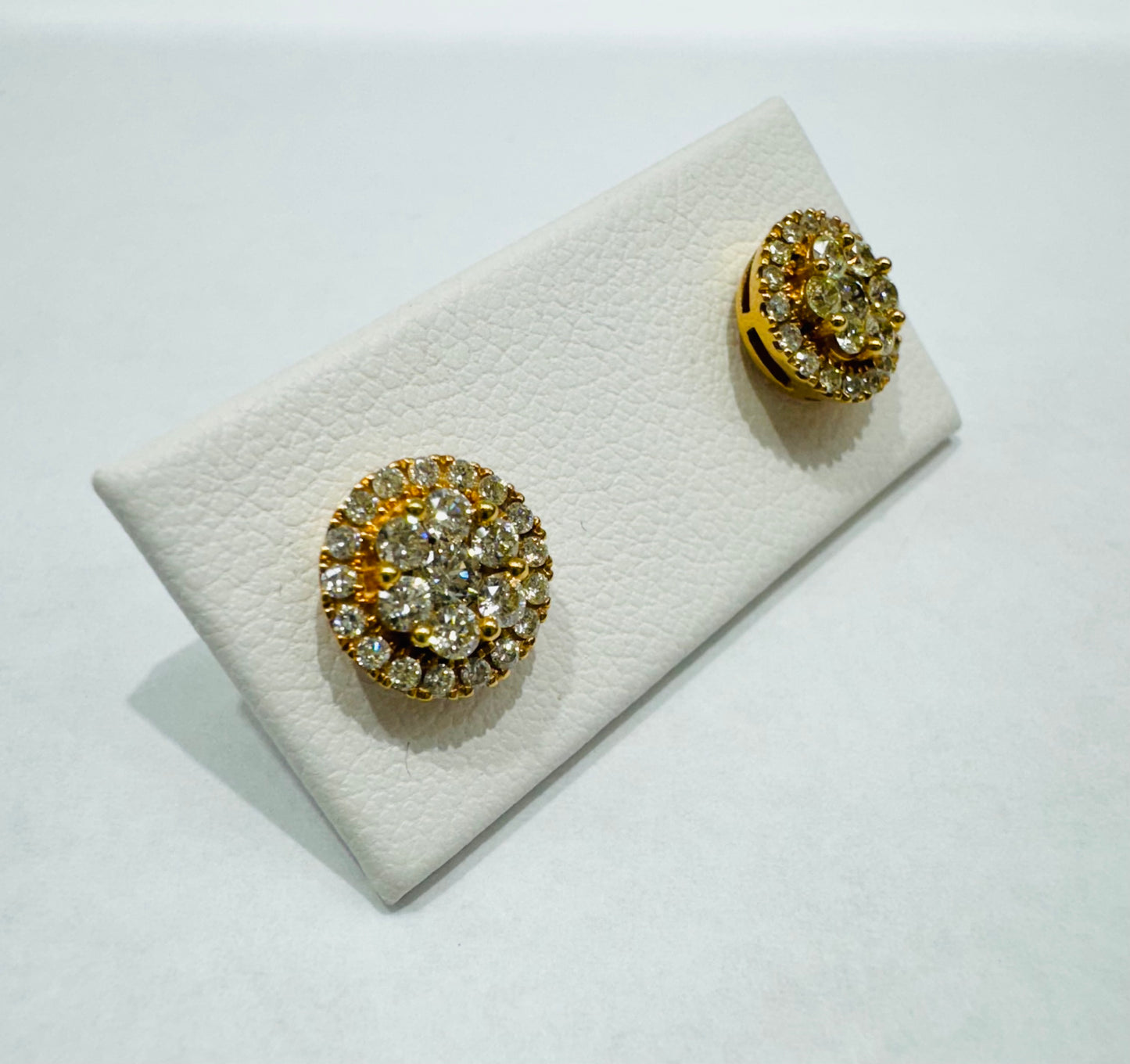 10K GOLD NATURAL DIAMOND EARRINGS 0.33CT