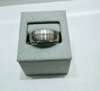 MENS COBALT WEDDING BAND 8mm, SIZE: 11