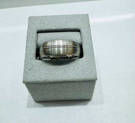 MENS COBALT WEDDING BAND 8mm, SIZE: 11
