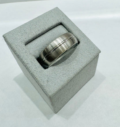 MENS COBALT WEDDING BAND 8mm, SIZE: 11