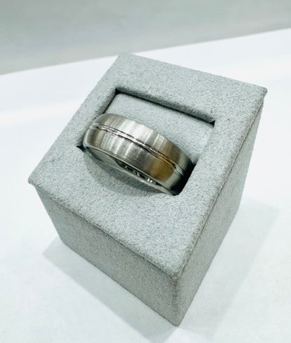 MENS COBALT WEDDING BAND 8mm, SIZE: 11
