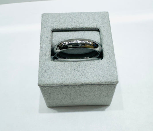 TUNGSTEN CARBIDE MENS WEDDING BAND 5mm, SIZE: 13
