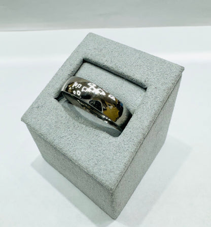 STAINLESS STEEL MENS BAND 6mm, SIZE: 13.5