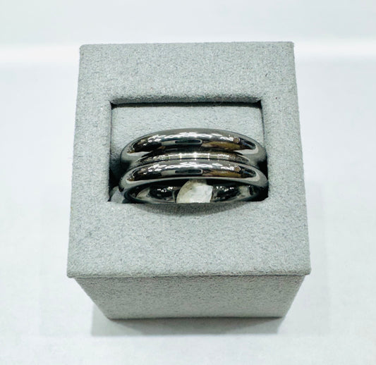 TUNGSTEN CARBIDE WEDDING BAND 8mm, SIZE: 12