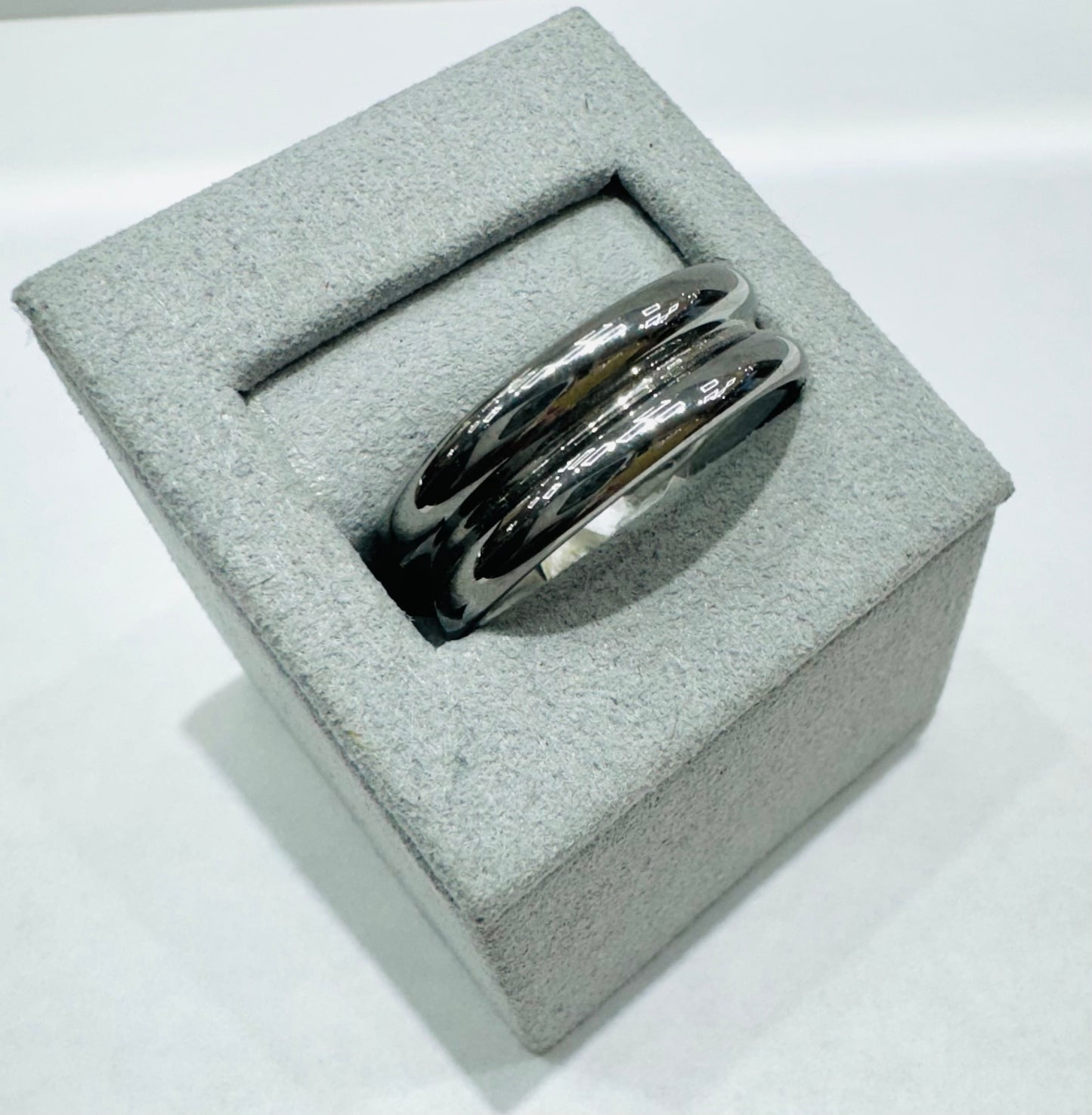 TUNGSTEN CARBIDE WEDDING BAND 8mm, SIZE: 12