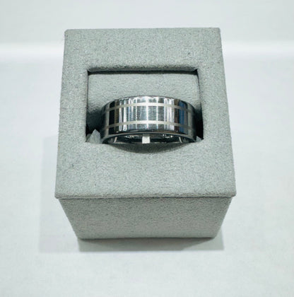 TUNGSTEN WEDDING BAND 8mm, SIZE: 8