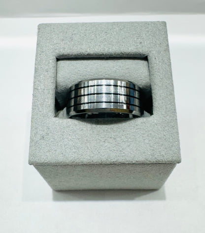 TUNGSTEN CARBIDE WEDDING BAND 9mm, SIZE: 8.5