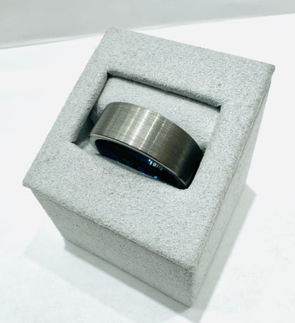 TUNGSTEN WEDDING BAND, WIDTH: 8mm, SIZE: 8