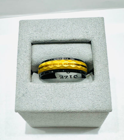 TUNGSTEN CARBIDE WEDDING BAND, WIDTH: 6mm, SIZE: 8