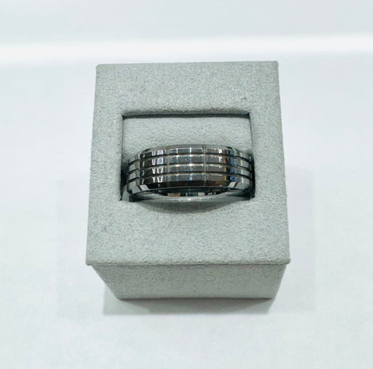 TUNGSTEN CARBIDE MENS WEDDING BAND 8mm, SIZE: 14