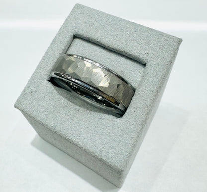 TUNGSTEN CARBIDE MENS WEDDING BAND 8mm, SIZE: 15