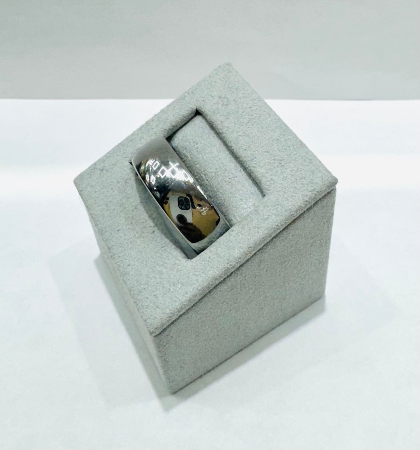 TUNGSTEN CARBIDE MENS WEDDING BAND 7.8mm, SIZE: 15