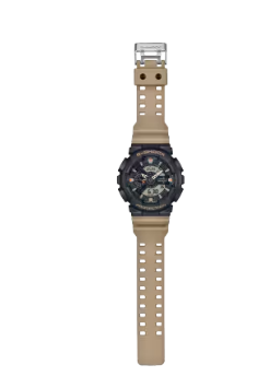 Casio G-Shock Utilitarian Beige & Black Resin Digital Analog Watch GA-110TU-1A5  Steampunk Style, Full-on Utility: GA110TU-1A5 Utility Watch