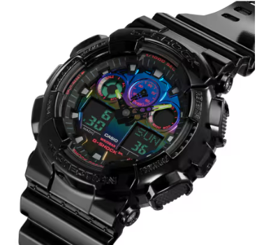 Casio G-SHOCK ANALOG-DIGITAL GA-100 SERIES GA100RGB-1A