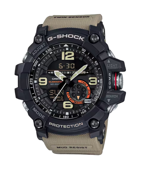 Casio Men's GG-1000-1A5 G Shock Analog-Digital Display Quartz Beige Watch
