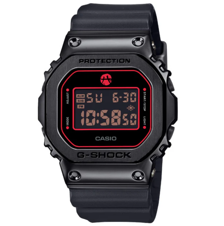 G-Shock GM5600RH-1 Rui Hachimura Stainless Steel Digital Square Black Red