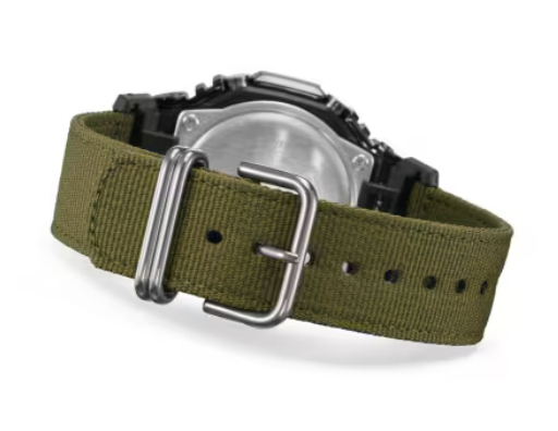 Casio G-Shock GM2100CB-3A Metal Bezel Black - Dial Green Nylon Watch