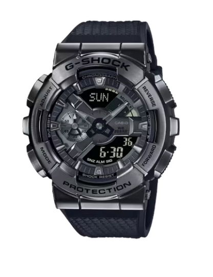 Casio G-Shock Men's Analog-Digital Watch - GM110-1A with Black Resin Band- G-STEEL 110 SERIES GM110BB-1A