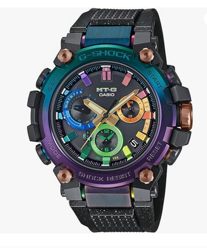 Casio G-SHOCK MT-G Nebula Rainbow Ion-Plating Chronograph MTGB3000DN1A
