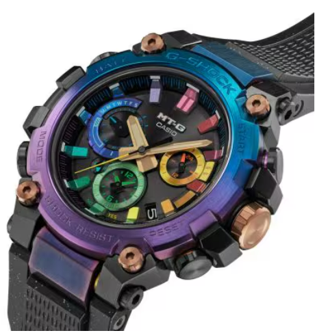 Casio G-SHOCK MT-G Nebula Rainbow Ion-Plating Chronograph MTGB3000DN1A