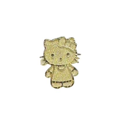 10K GOLD KITTY RING- WEIGHT: 3.1gm