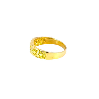 10K Gold Heart Nugget Ring 4 Grams