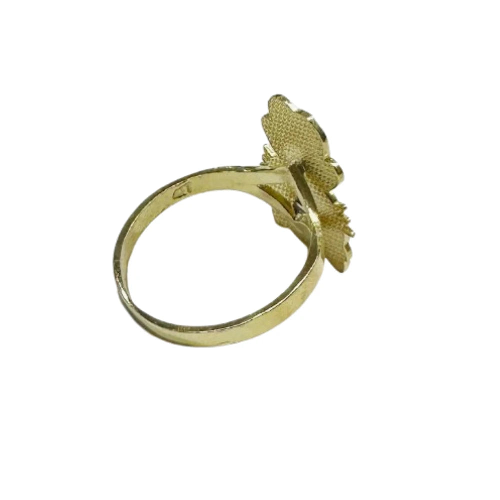 10K GOLD KITTY RING- WEIGHT: 2.2gm