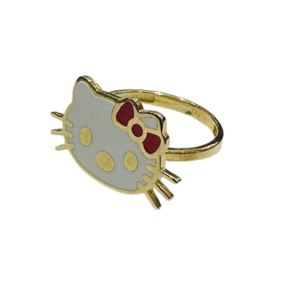 10K GOLD KITTY RING- WEIGHT: 3.2gm