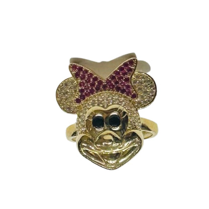 14K GOLD MICKEY RING- WEIGHT: 4.2gm