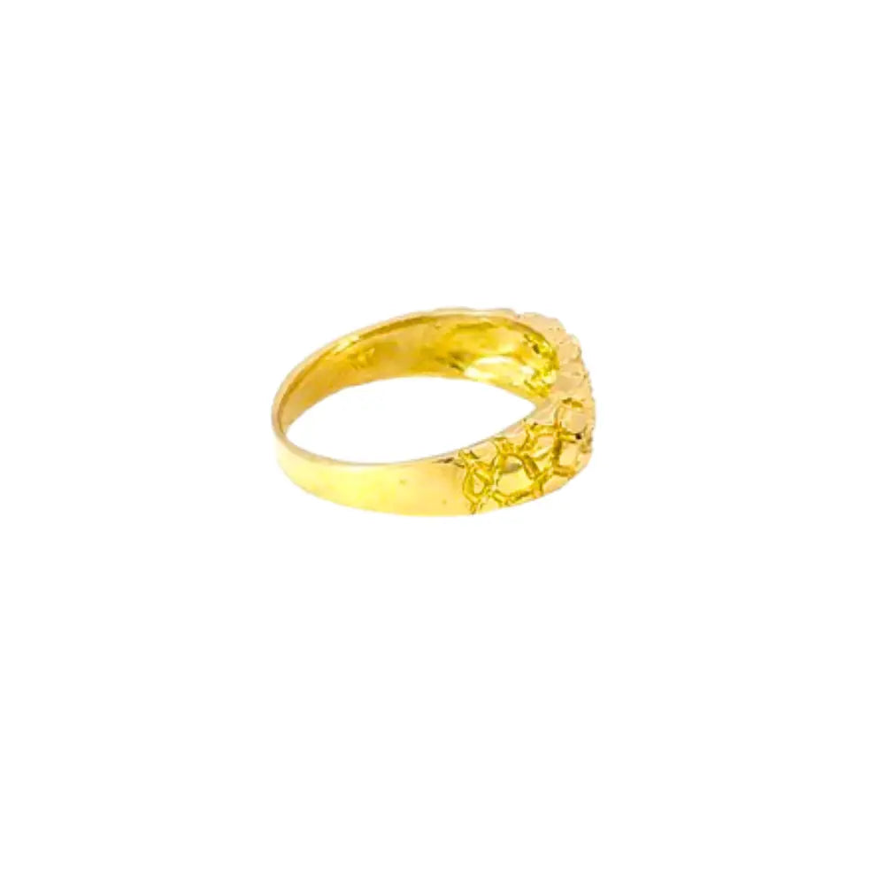10K Gold Heart Nugget Ring 4 Grams