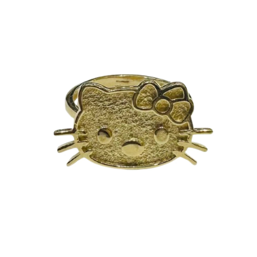 10K GOLD KITTY RING- WEIGHT: 3.0gm