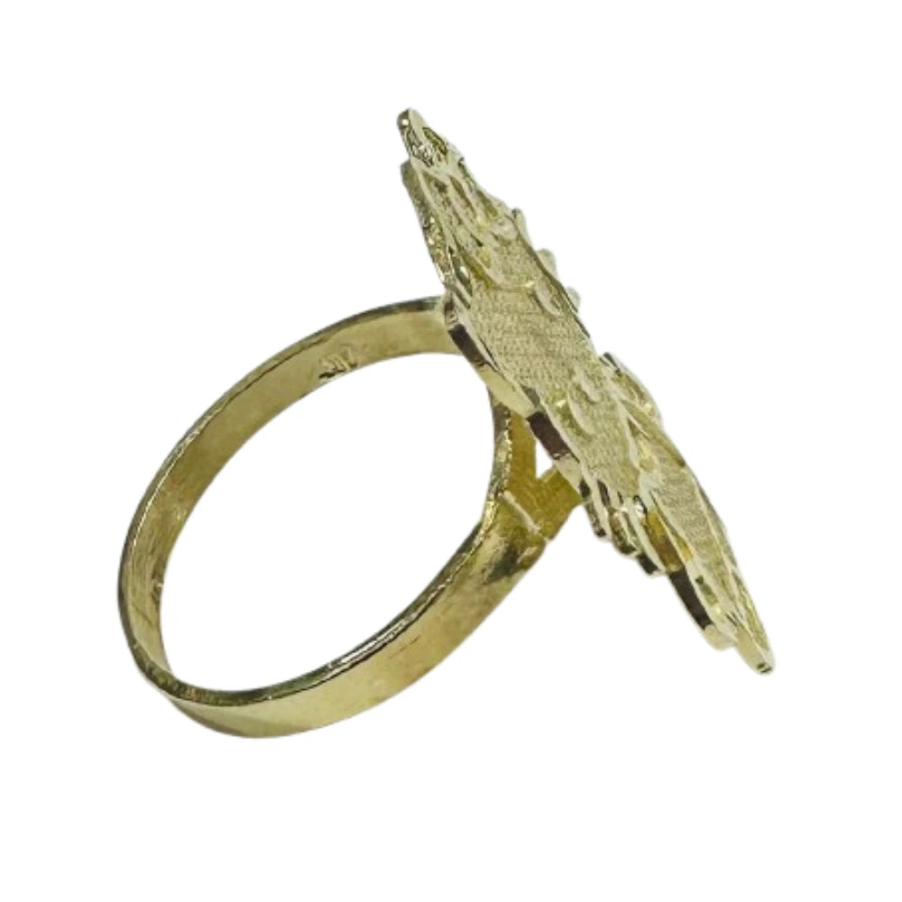 10K GOLD KITTY RING- WEIGHT: 3.1gm