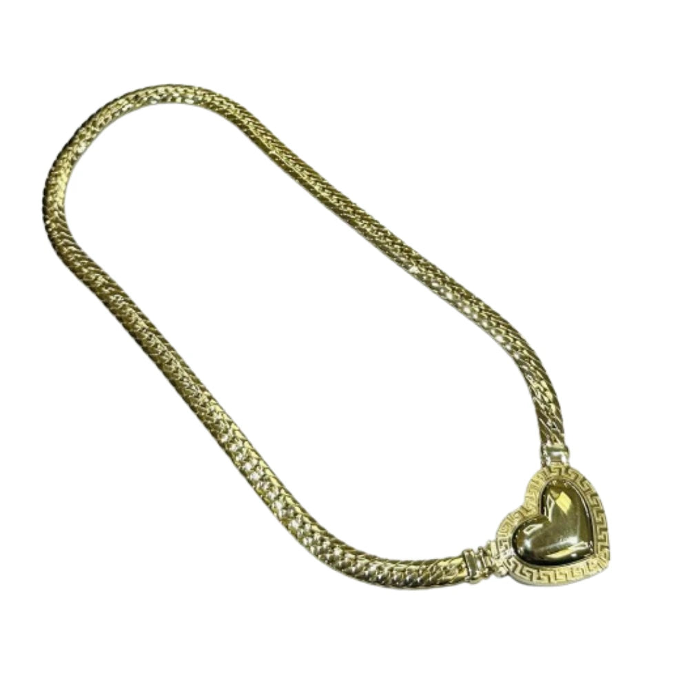 10K GOLD HEART SHAPED NECKLACE- WEIGHT: 23.5gm    18"