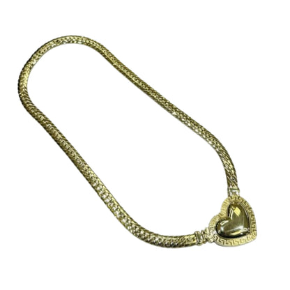 10K GOLD HEART SHAPED NECKLACE- WEIGHT: 23.5gm    18"
