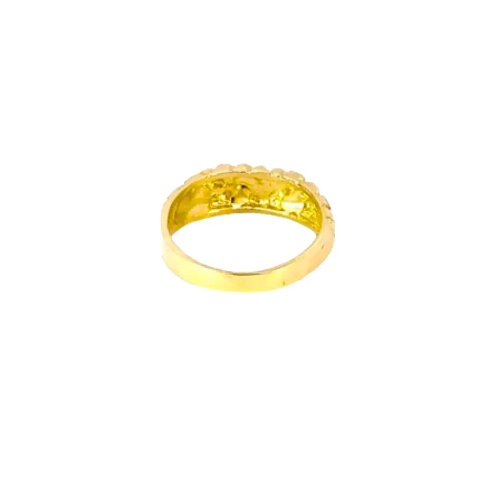 10K Gold Heart Nugget Ring 4 Grams