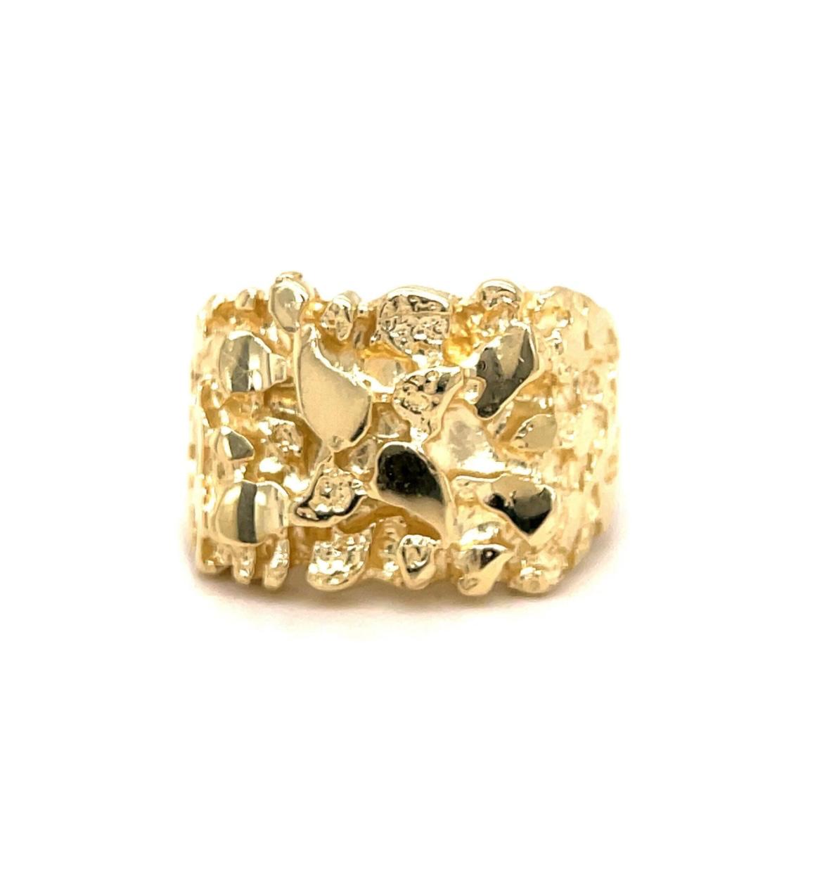 10K MEDIUM NUGGET RING, WEIGHT: 5.8gm