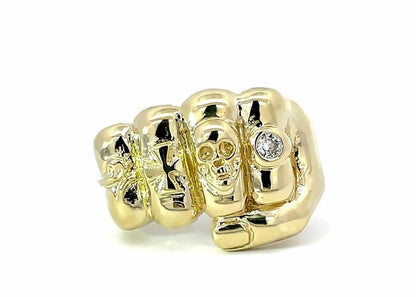 10K GOLD FIST RING- Weight: 10.5gm