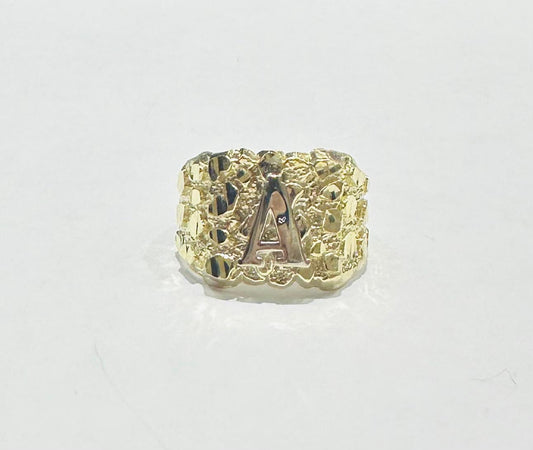 NUGGET RING WITH INITIALS