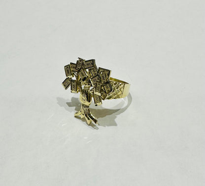 10K GOLD MONEY TREE- WEIGHT: 5.9gm