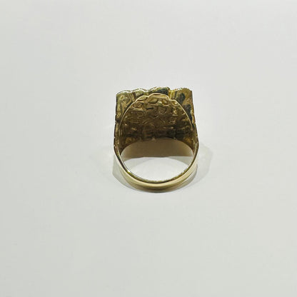 10K GOLD NUGGET RING, WEIGHT: 7.8gm