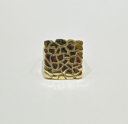 10K GOLD NUGGET RING, WEIGHT: 7.8gm