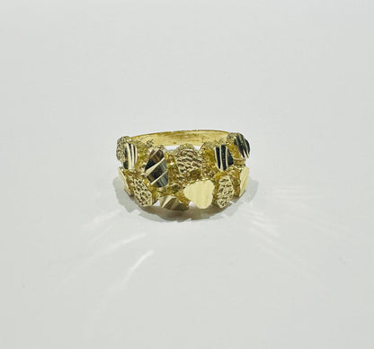 10K GOLD NUGGET RING, WEIGHT: 5.0gm